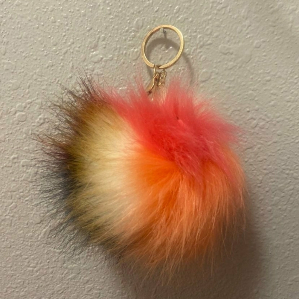 Colorful Furball Keychain BUNDLE of 3